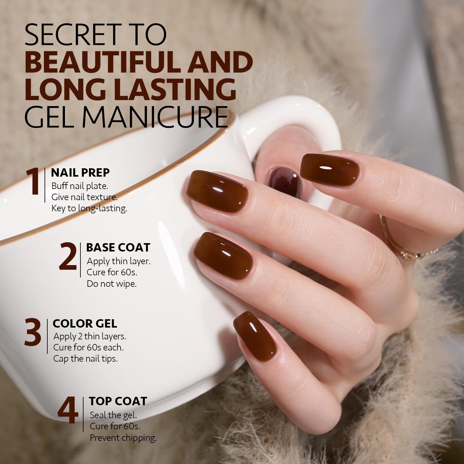 GAOY Top coat adds shine and durability to jelly finish
