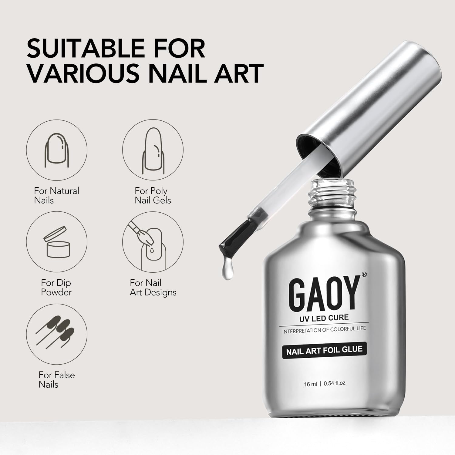 GAOY toxin-free formula with lower odor for comfortable use.