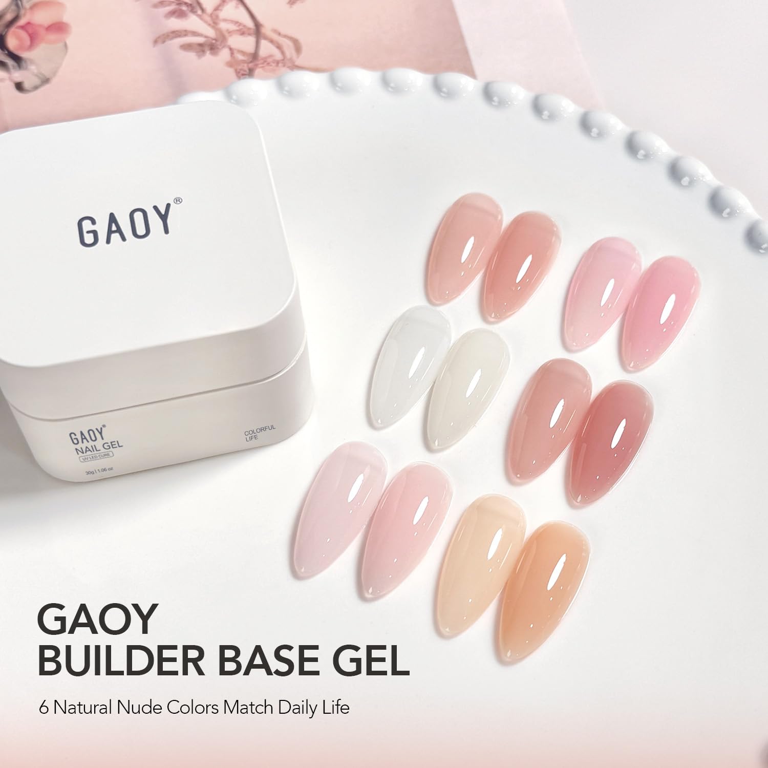 GAOY Aplicación fácil en casa con luz ultravioleta para curado.