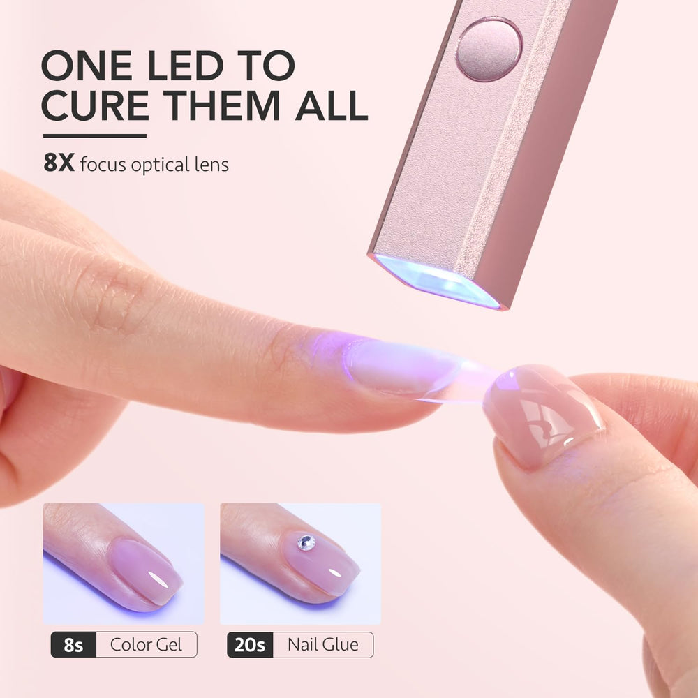 GAOY USB-rechargeable nail lamp offering wireless convenience for mani-pedis anywhere.