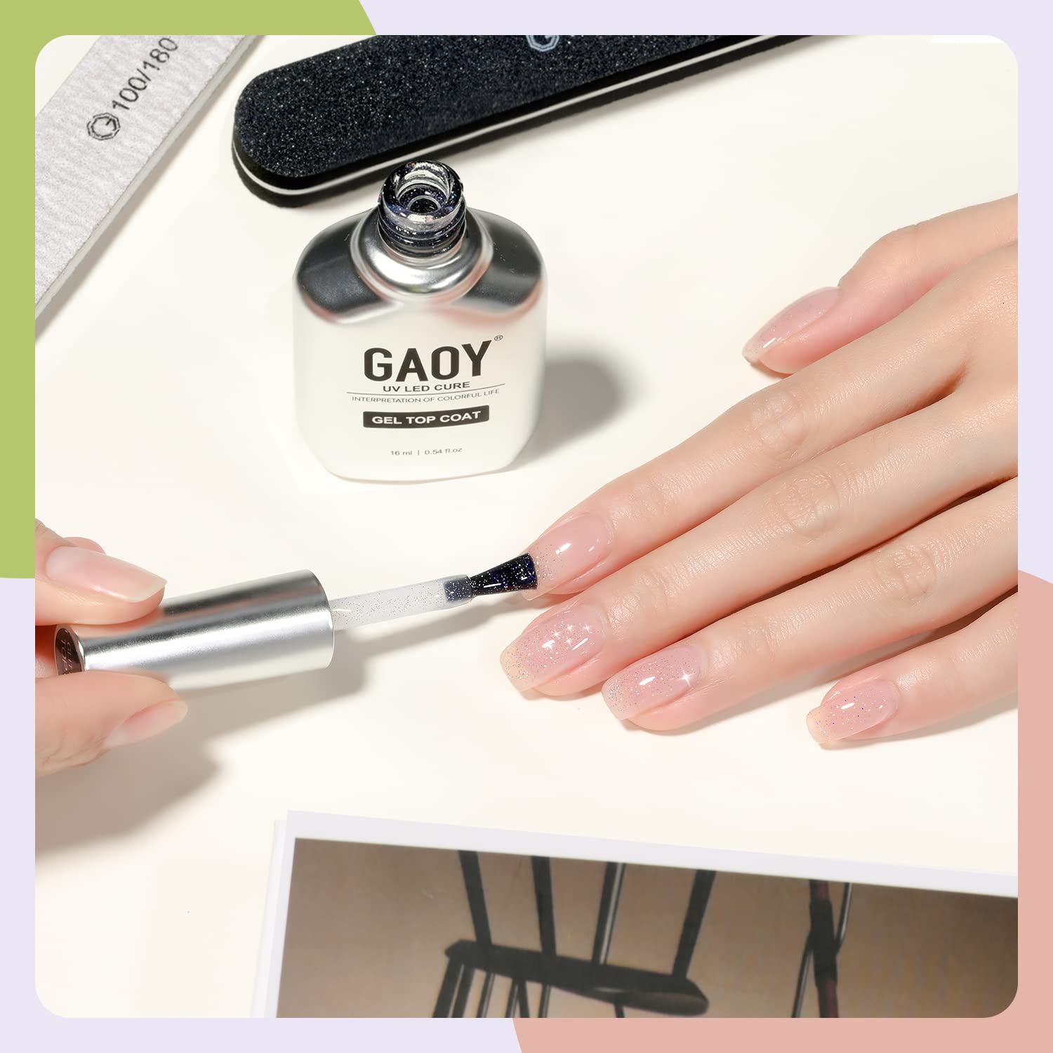 GAOY uso versátil para gel, extensiones y uñas acrílicas.