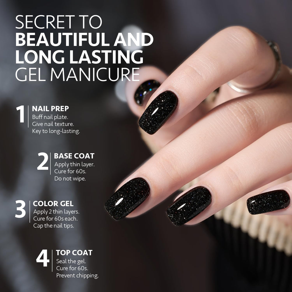 GAOY UV-cure formula cures in 60 seconds for fast, smooth results.