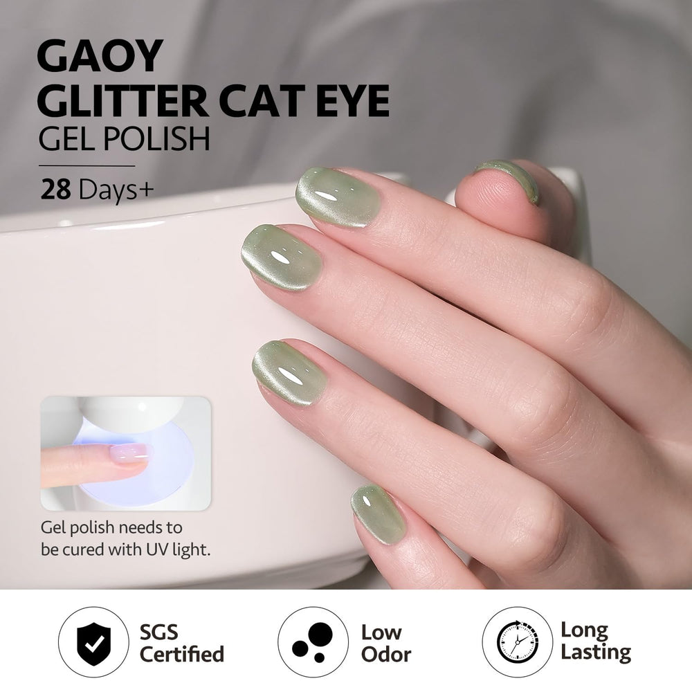GAOY cure under UV light in 60 seconds for quick set
