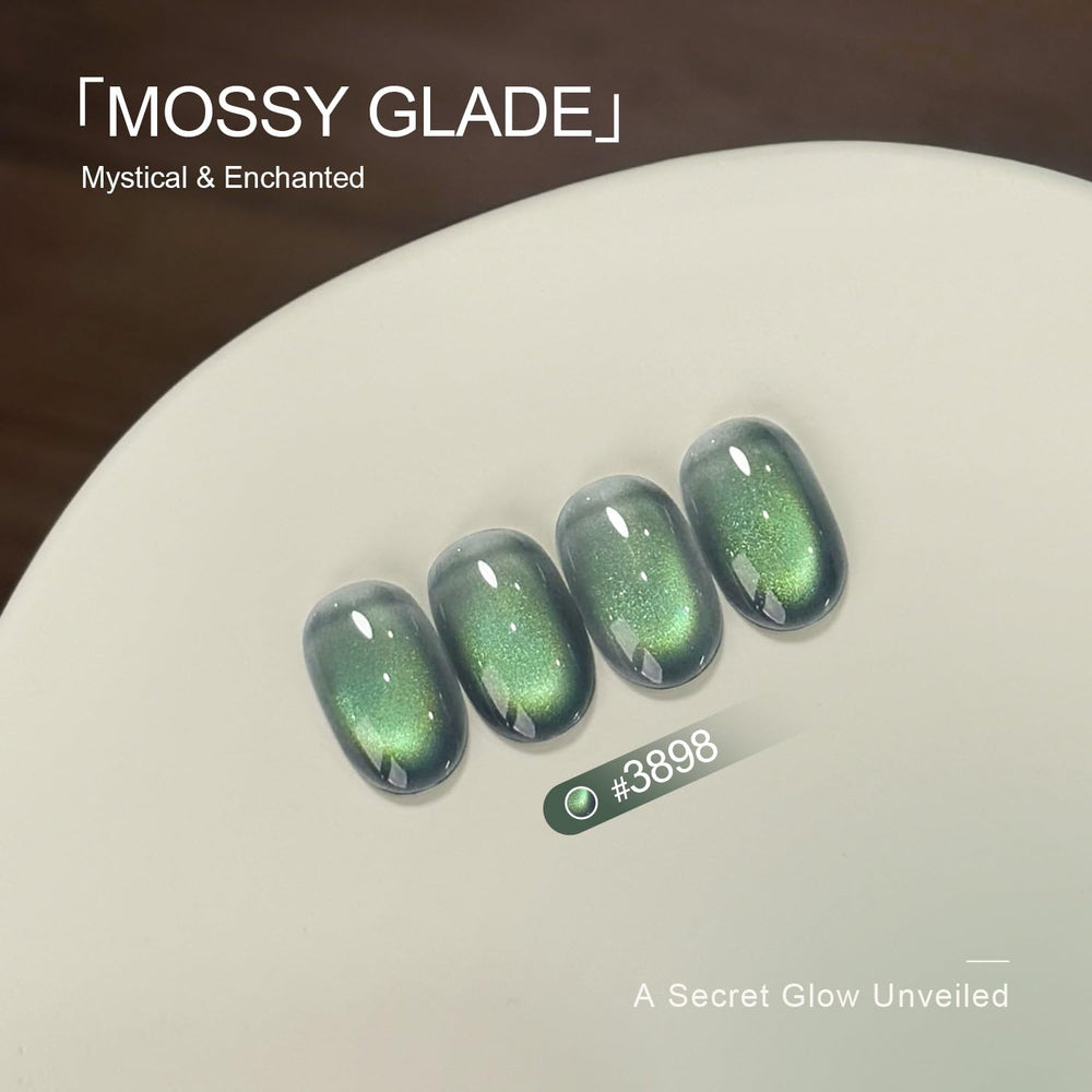 GAOY UV curing for 60 seconds locks in the cat-eye shine.