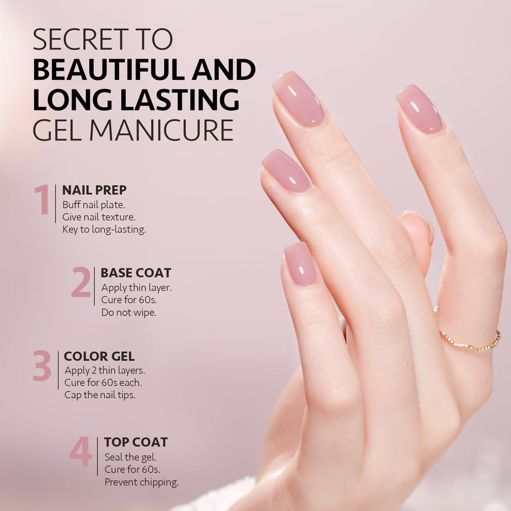 GAOY UV LED 60s cure demonstrates fast dry for efficient at-home nails