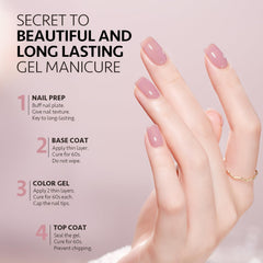 GAOY UV LED 60s cure demonstrates fast dry for efficient at-home nails