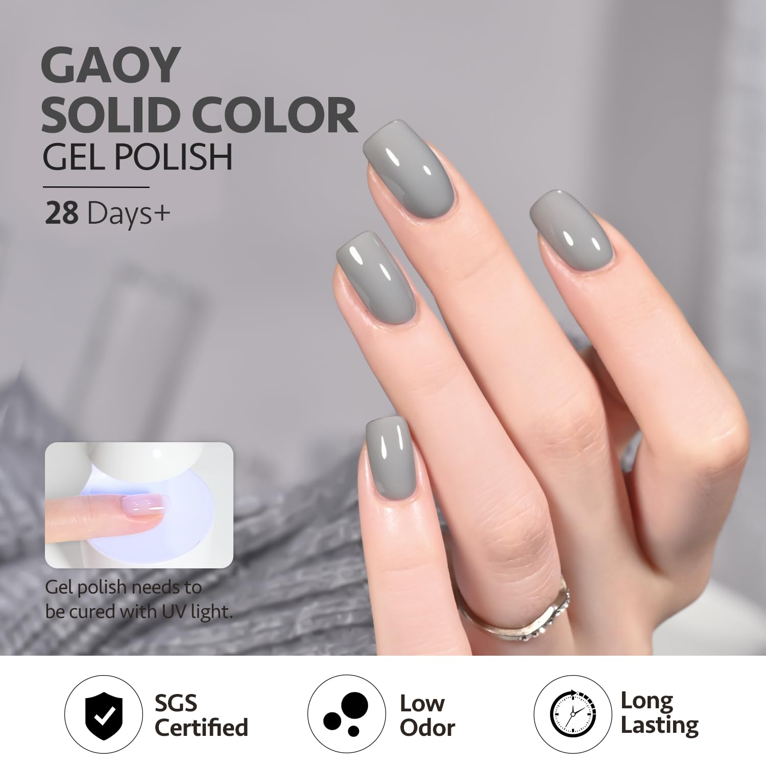 GAOY UV LED curing in 60 seconds for fast drying.