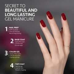 GAOY UV LED curing in 60 seconds highlights quick at-home manicure
