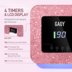 GAOY UV LED board detail highlights 39 LEDs for fast curing.