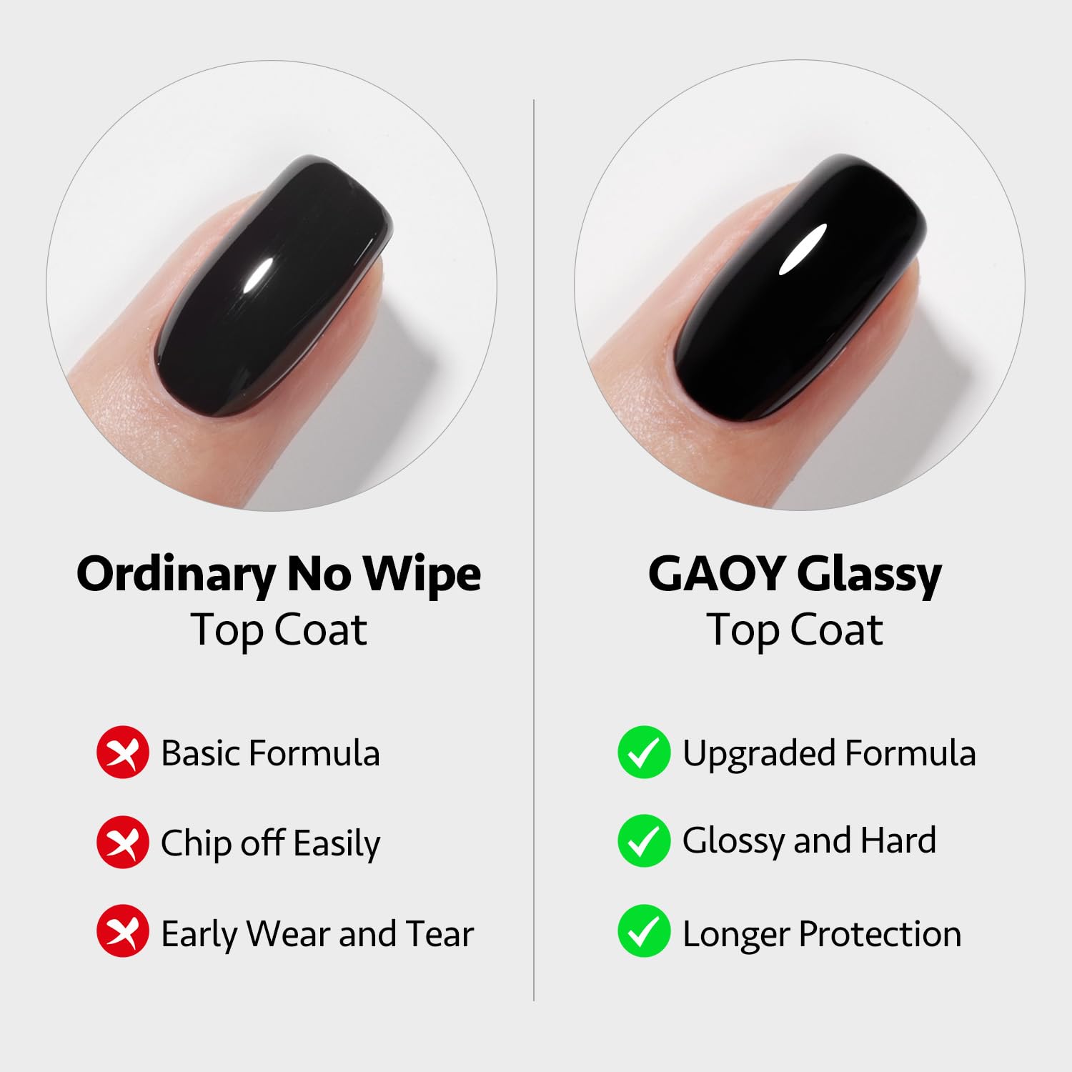 GAOY White Gel Polish bottle 16ml for a glossy, durable color coat.