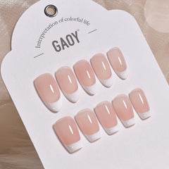 GAOY White Swirl wear lasts up to four weeks with base/top coats