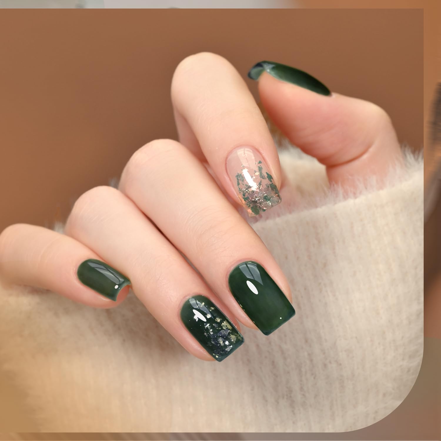 GAOY Wonder Color Gel Marrón Translúcido, tono cálido para uñas naturales
