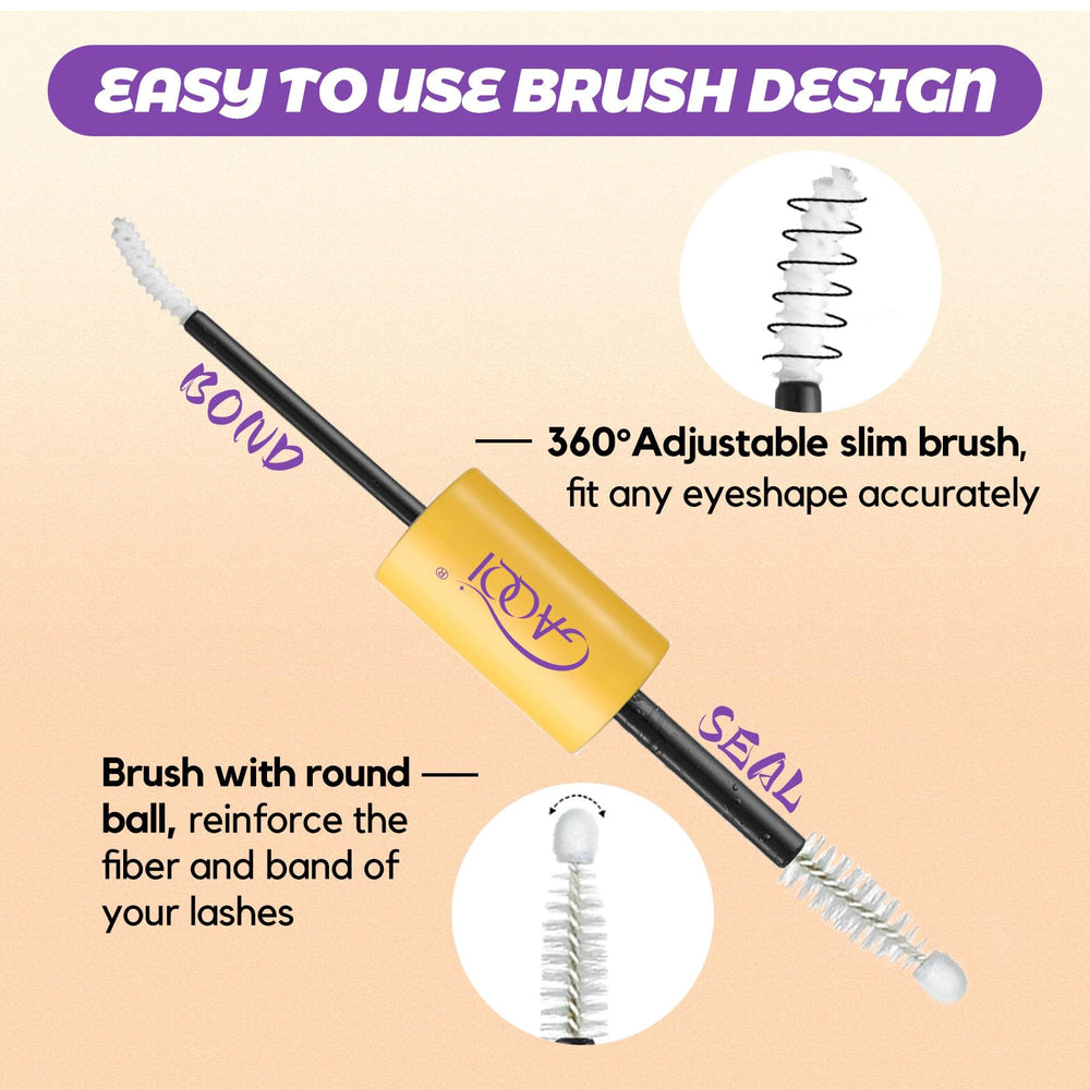 GAQQI 10ml bottle showcases compact, travel-friendly lash adhesive.