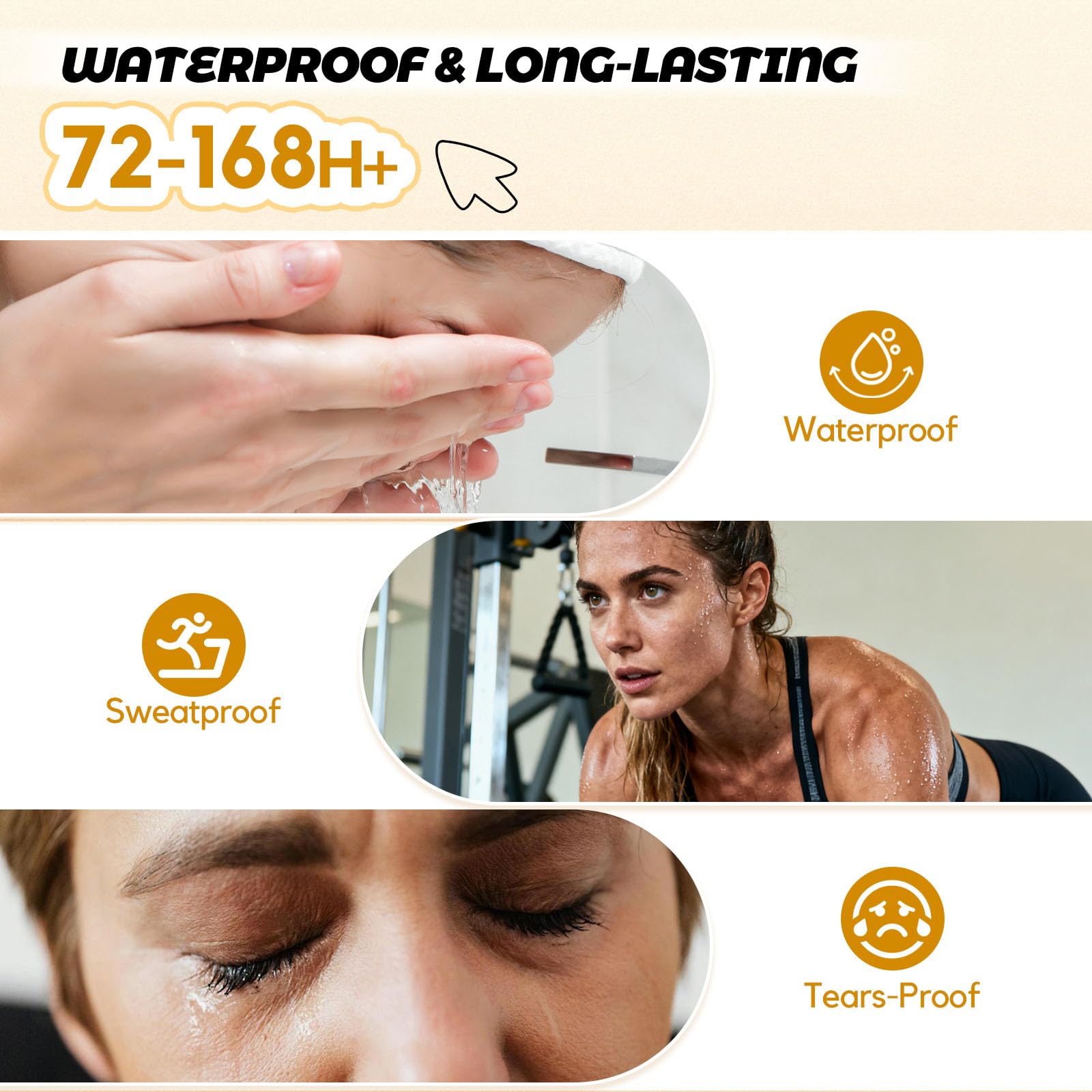GAQQI Beginner-friendly applicator aids easy lash cluster application.