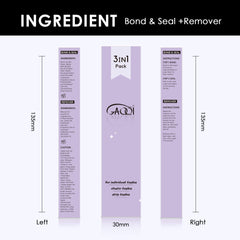 GAQQI lash bond application close-up for strong, durable lash adhesion