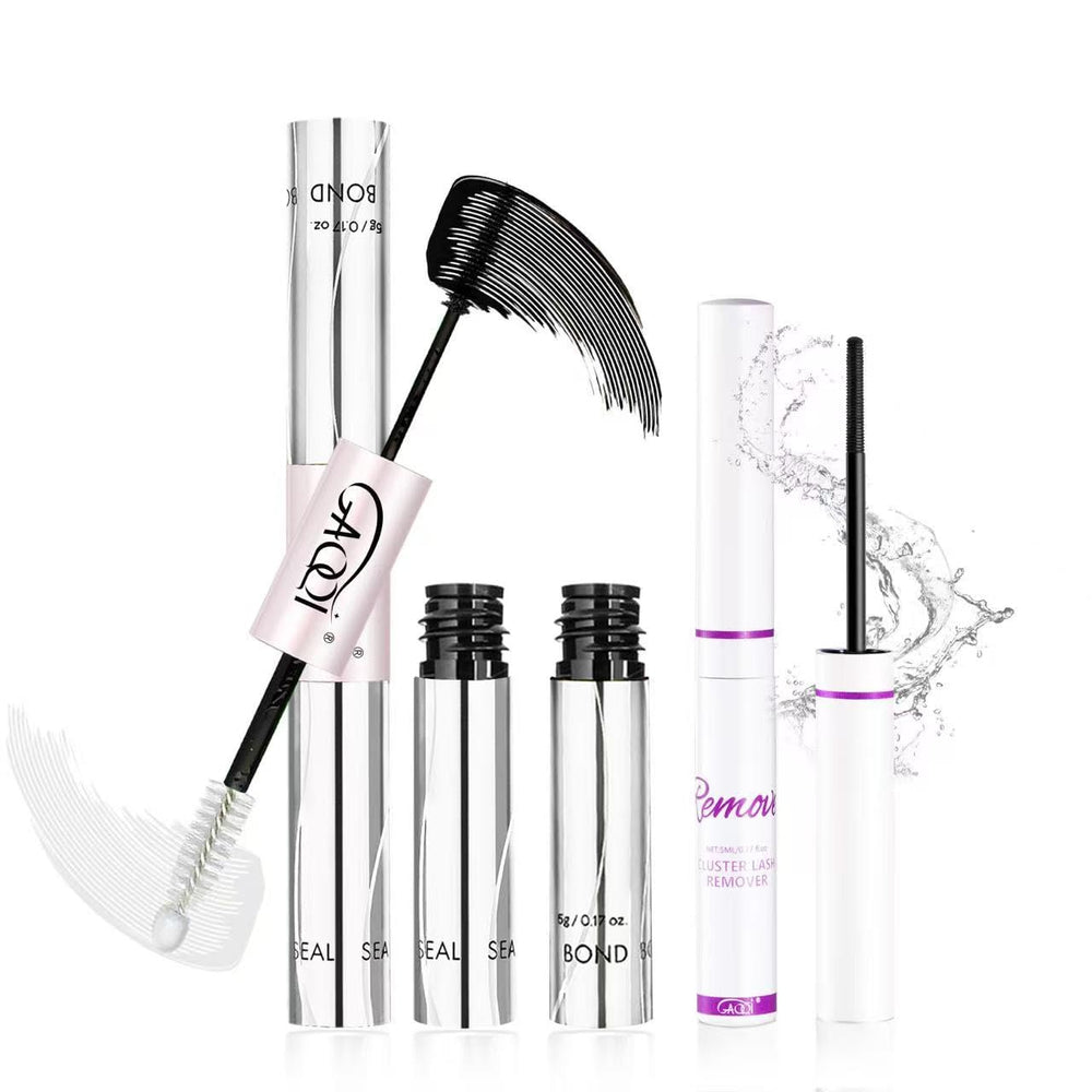 GAQQI Lash Bond and Seal 3 in 1 set in full product shot showing all-in-one package for secure wear
