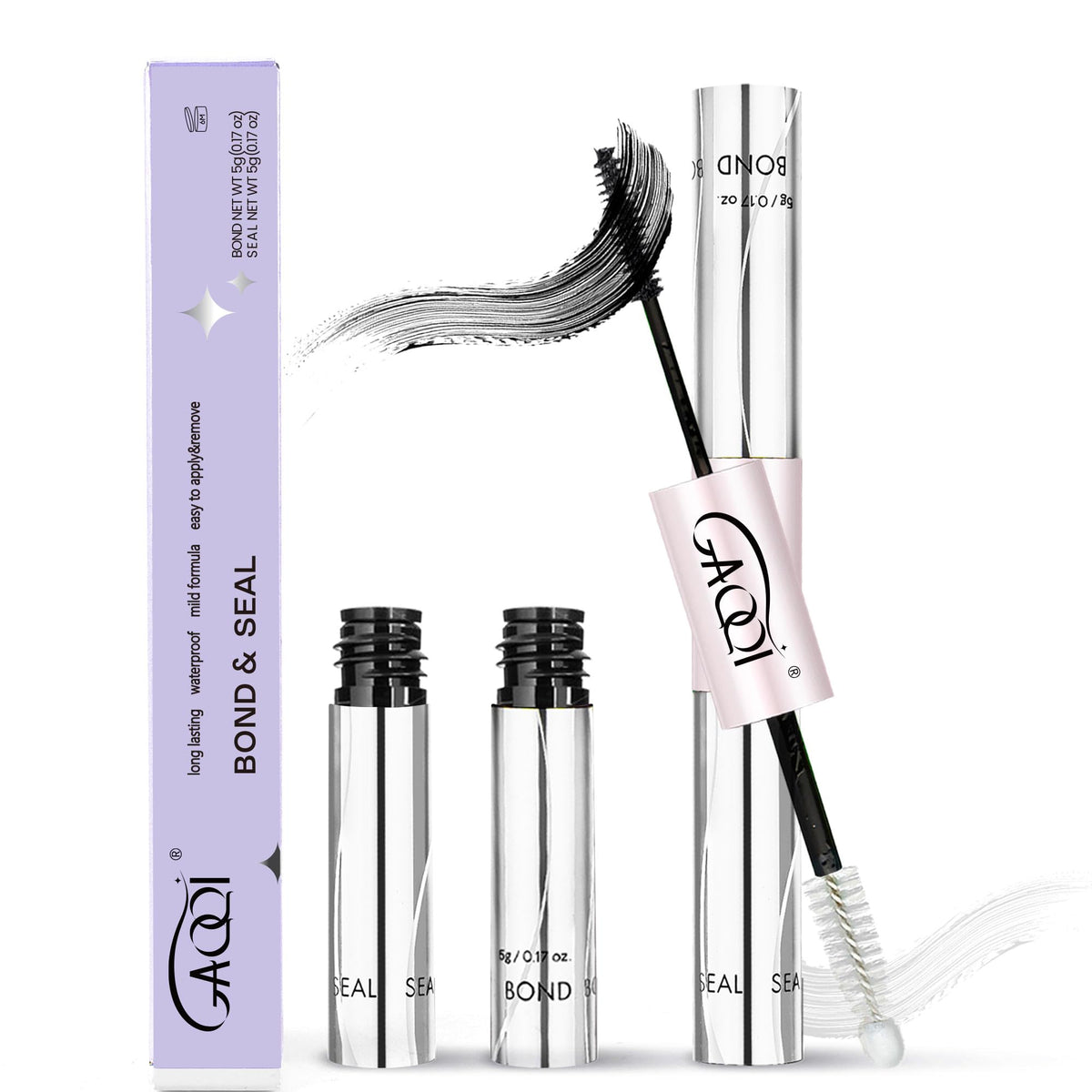 GAQQI Lash Cluster Bond bottle for strong cluster attachment and long wear