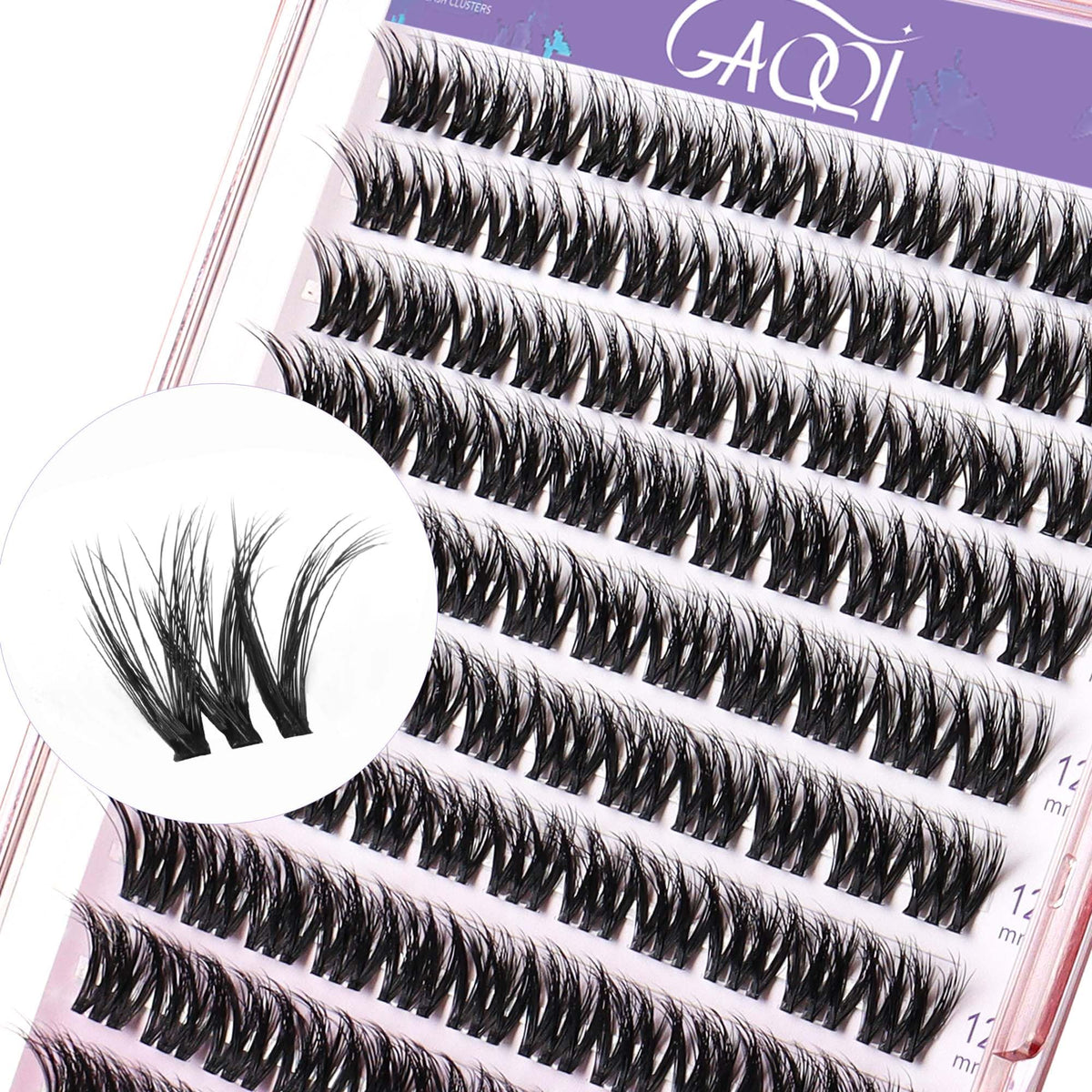 GAQQI lash clusters with 3D multilayer effect for natural, vivid look
