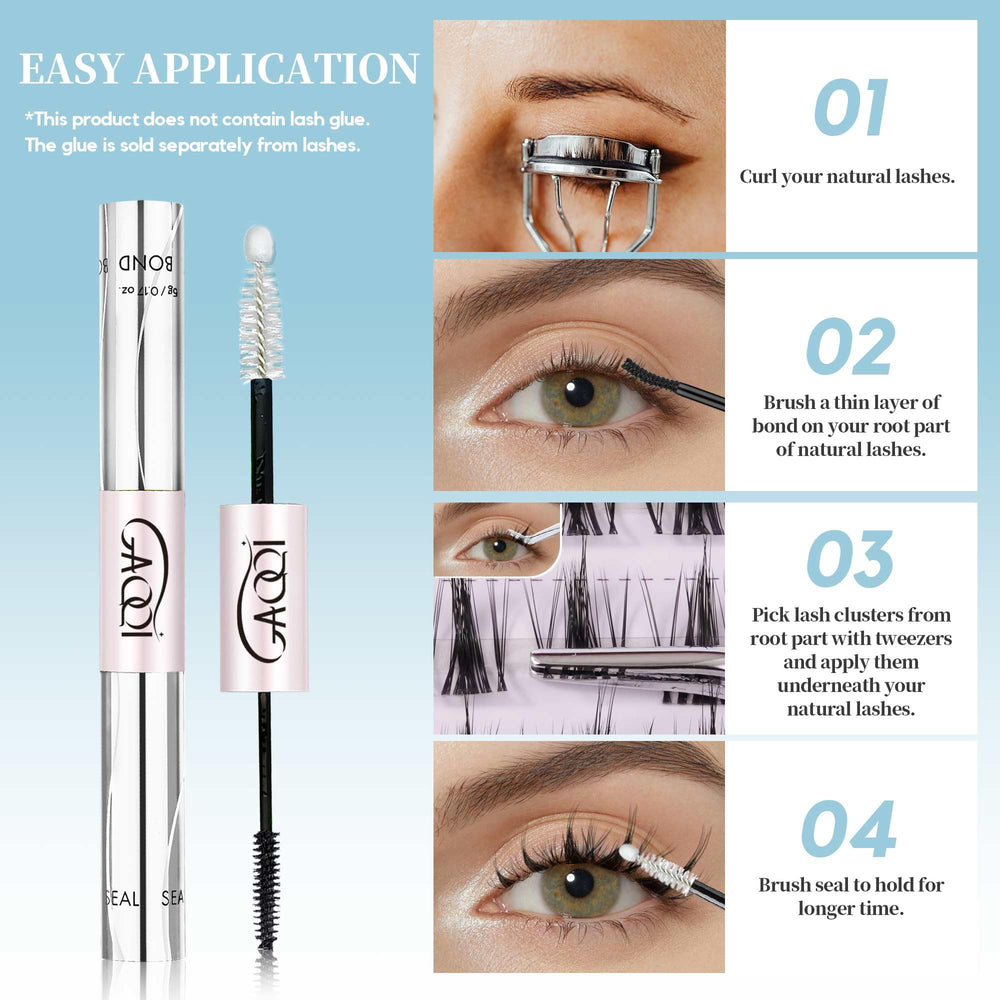 GAQQI lash clusters are beginner-friendly for easy at-home application.