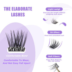 GAQQI Lash Clusters reusable design supports multiple wears
