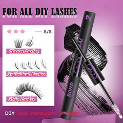 GAQQI Lash Glue easy-application brush helps precise placement with minimal clumping