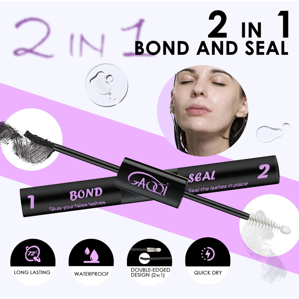 GAQQI lash remover bottle close-up for quick and residue-free removal