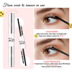 Remover dissolves adhesive gently for sensitive eye areas.