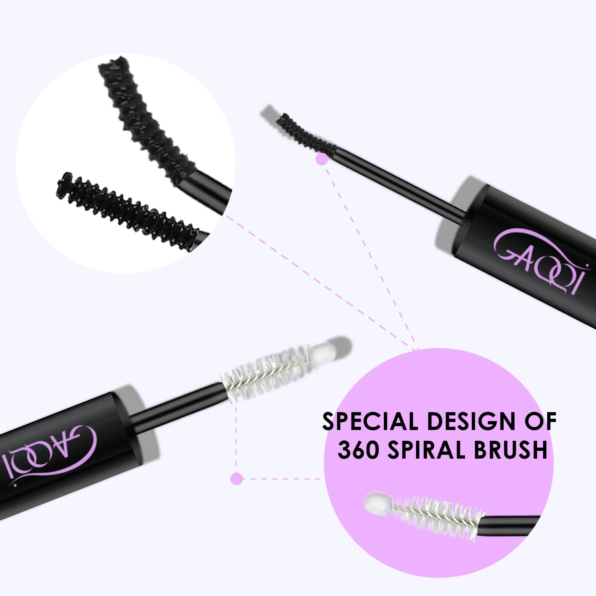 GAQQI lash seal application close-up for smooth, water-resistant finish