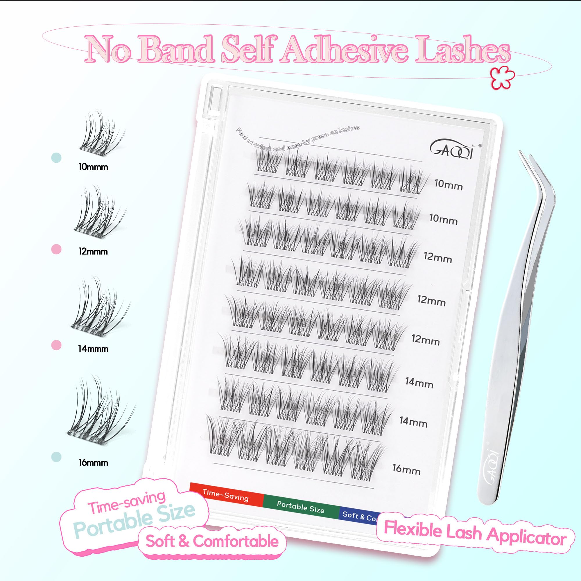 GAQQI four styles available: natural, dense, classic, double-pointed for DIY styling.