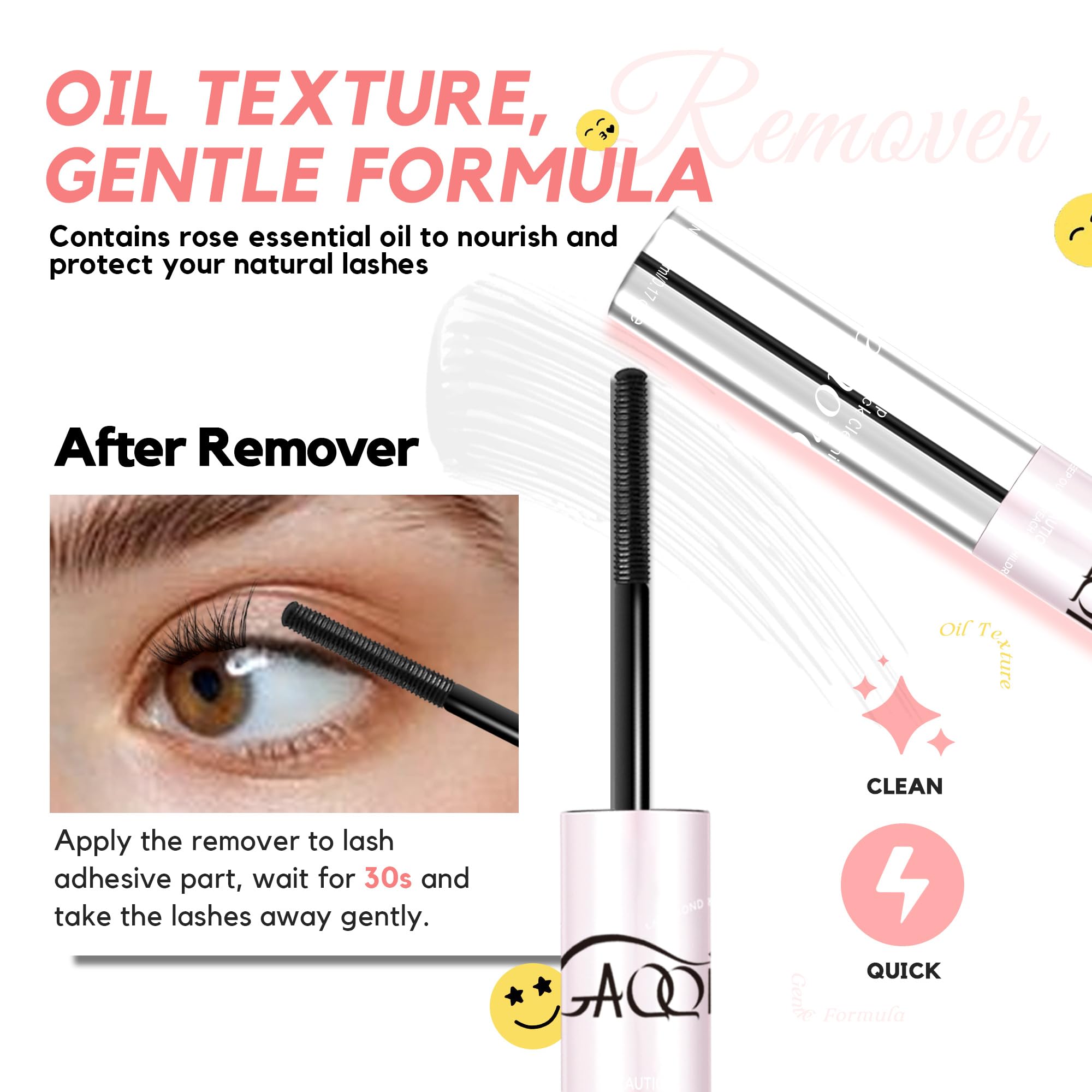 Lash clusters stay neat and smudge-free during daily activity.