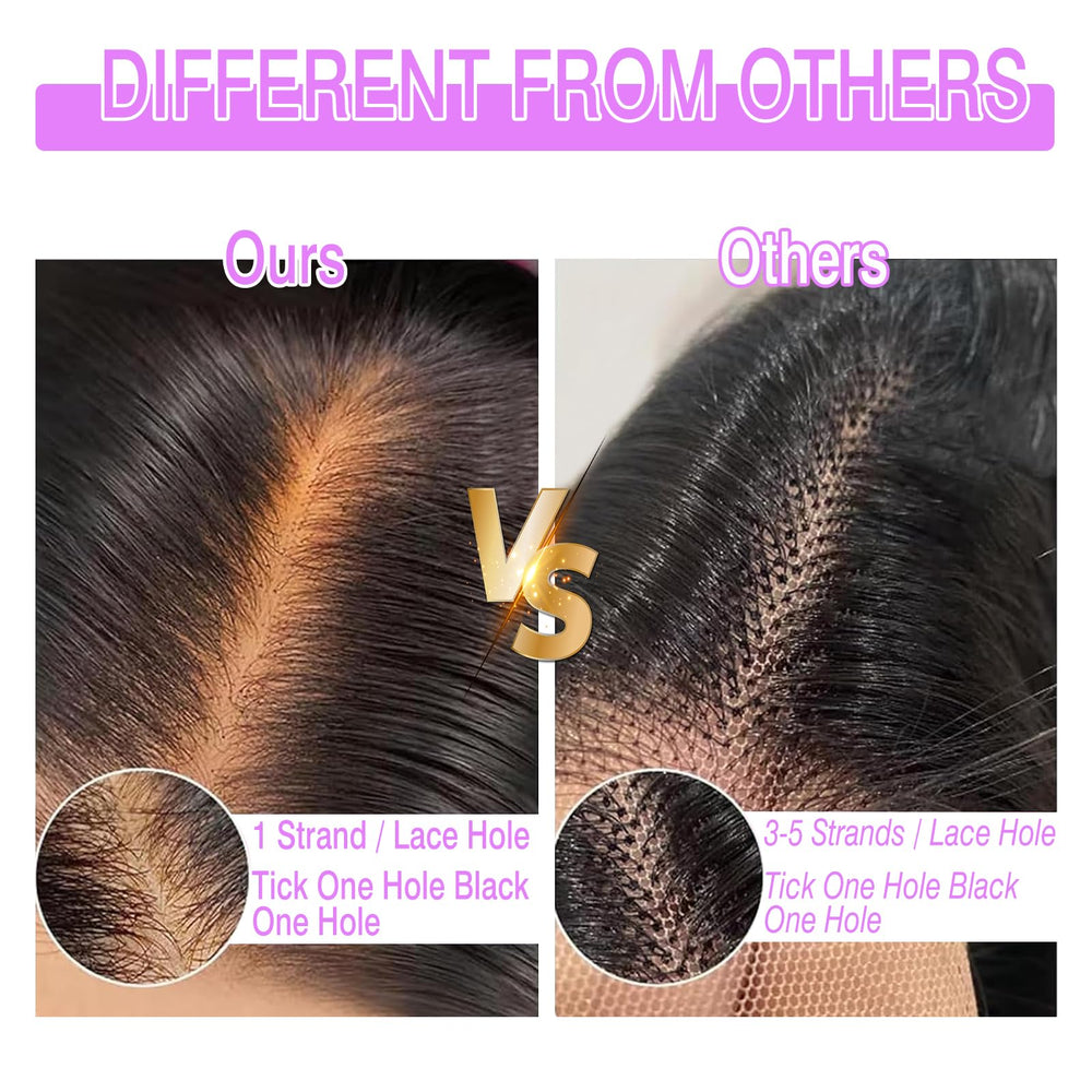 GARAXIS pre-plucked lace front provides easy, natural parting for daily wear.