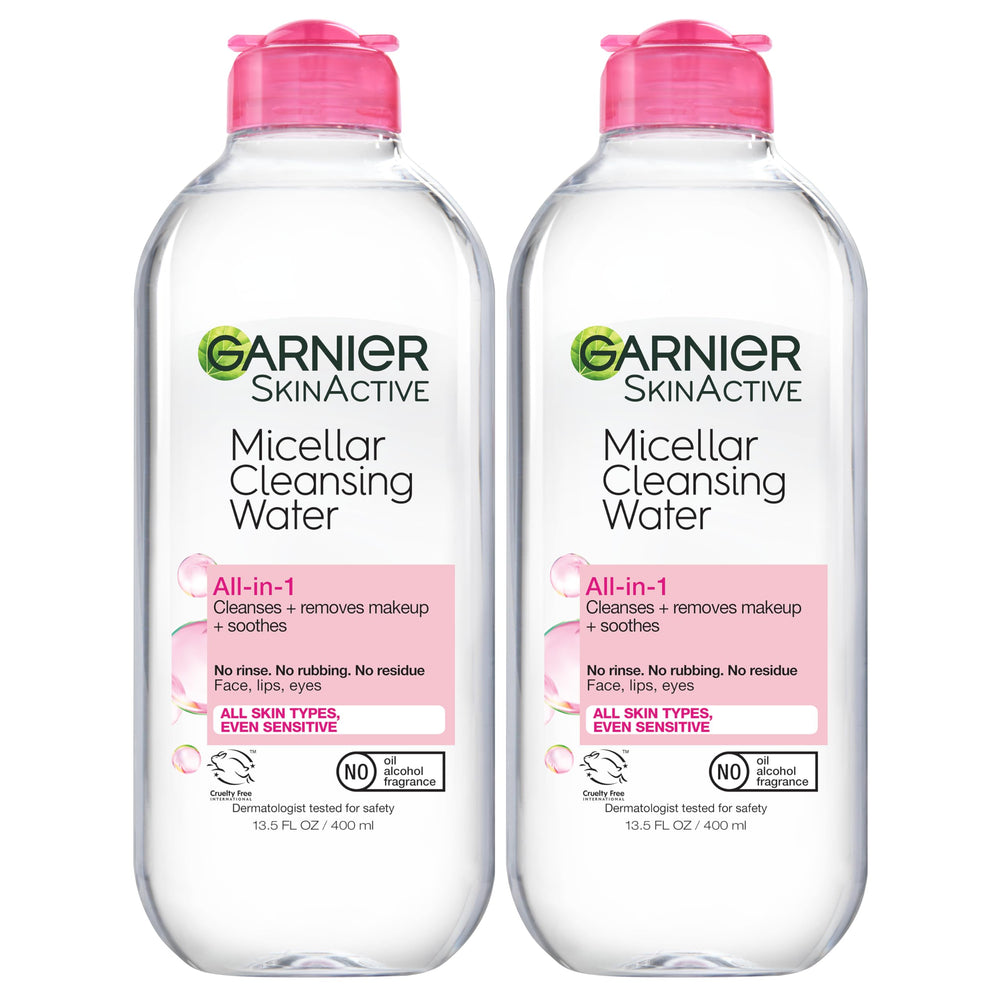 Garnier Agua Micelar: botella visible, limpieza suave y eficaz sin frotar