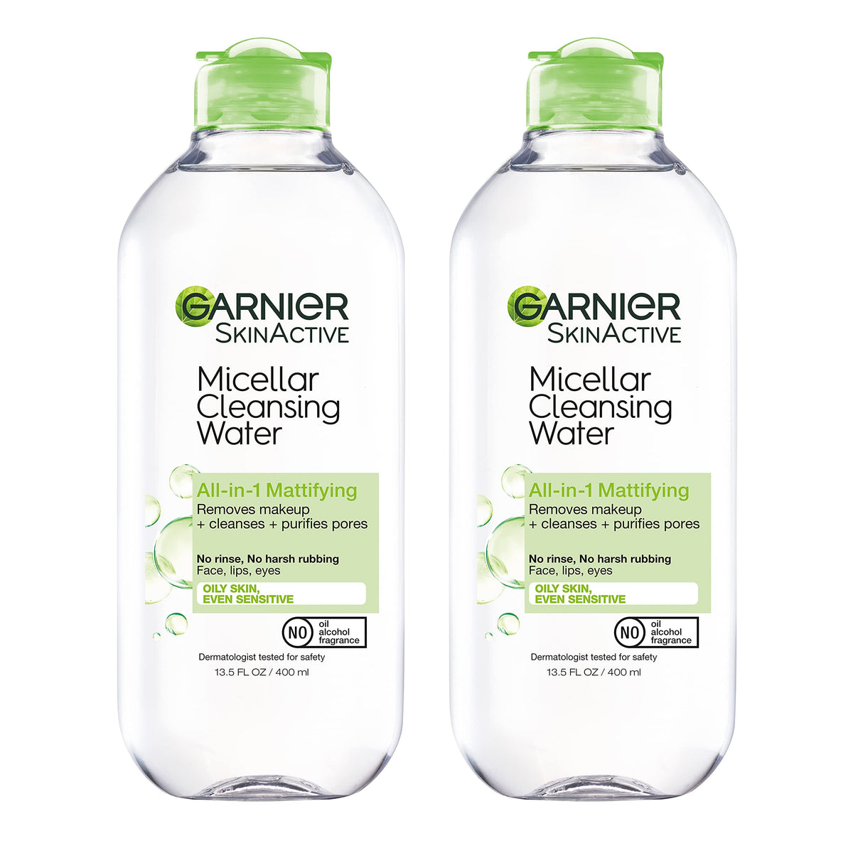 Garnier Agua Micelar para Piel Grasa: envase para limpieza suave y eficaz.