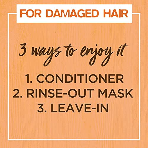 Garnier Alimento para el Cabello Papaya, envase de 390 ml para uso prolongado.