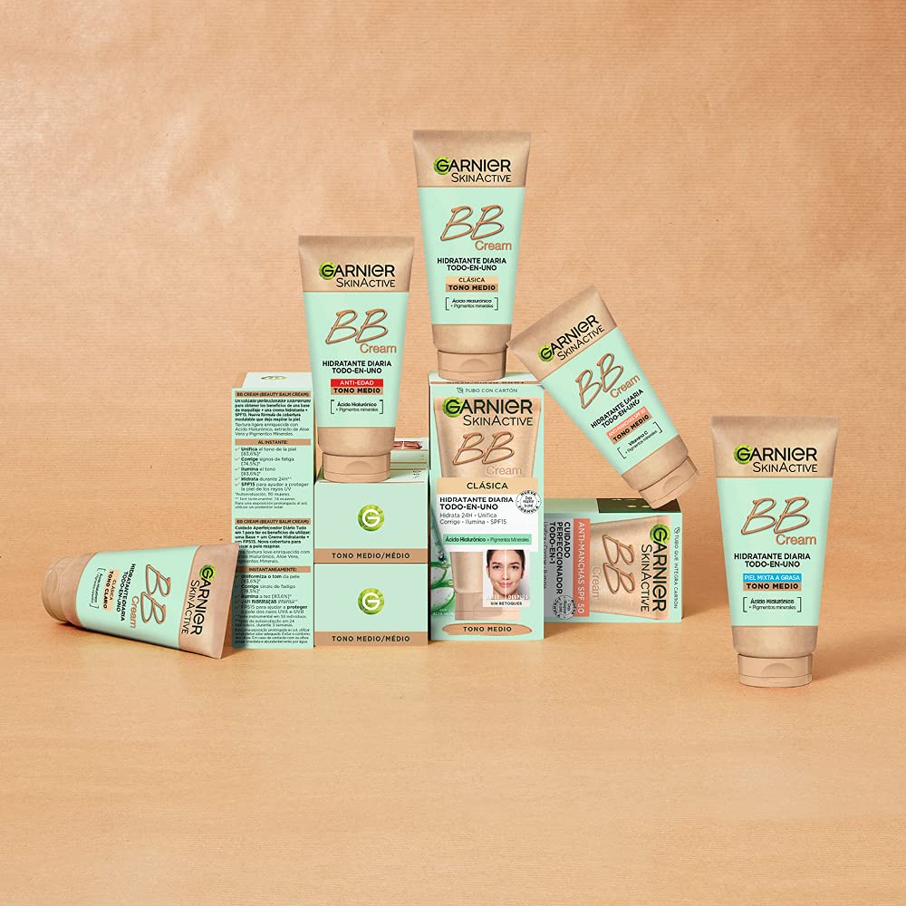 Garnier BB Natural Skin 50ml: uso en rostro y cuello para acabado homogéneo
