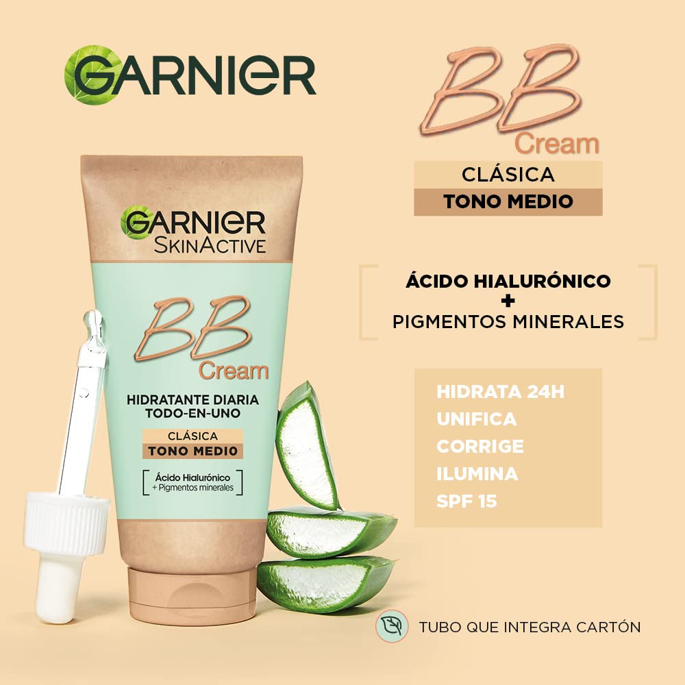Garnier BB Natural Skin 50ml: textura cremosa para cobertura ligera
