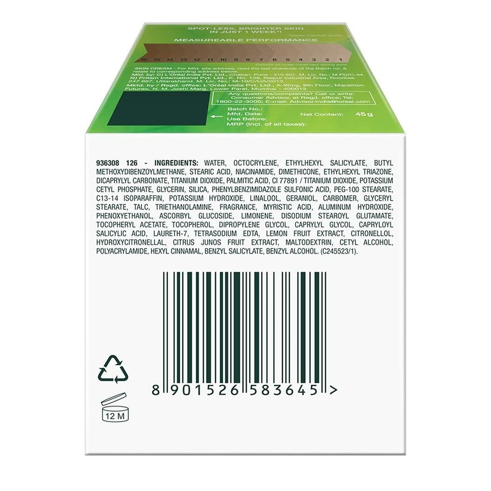 Garnier Crema Suero Iluminadora Luz Completa 45 g, uso nocturno para rutina