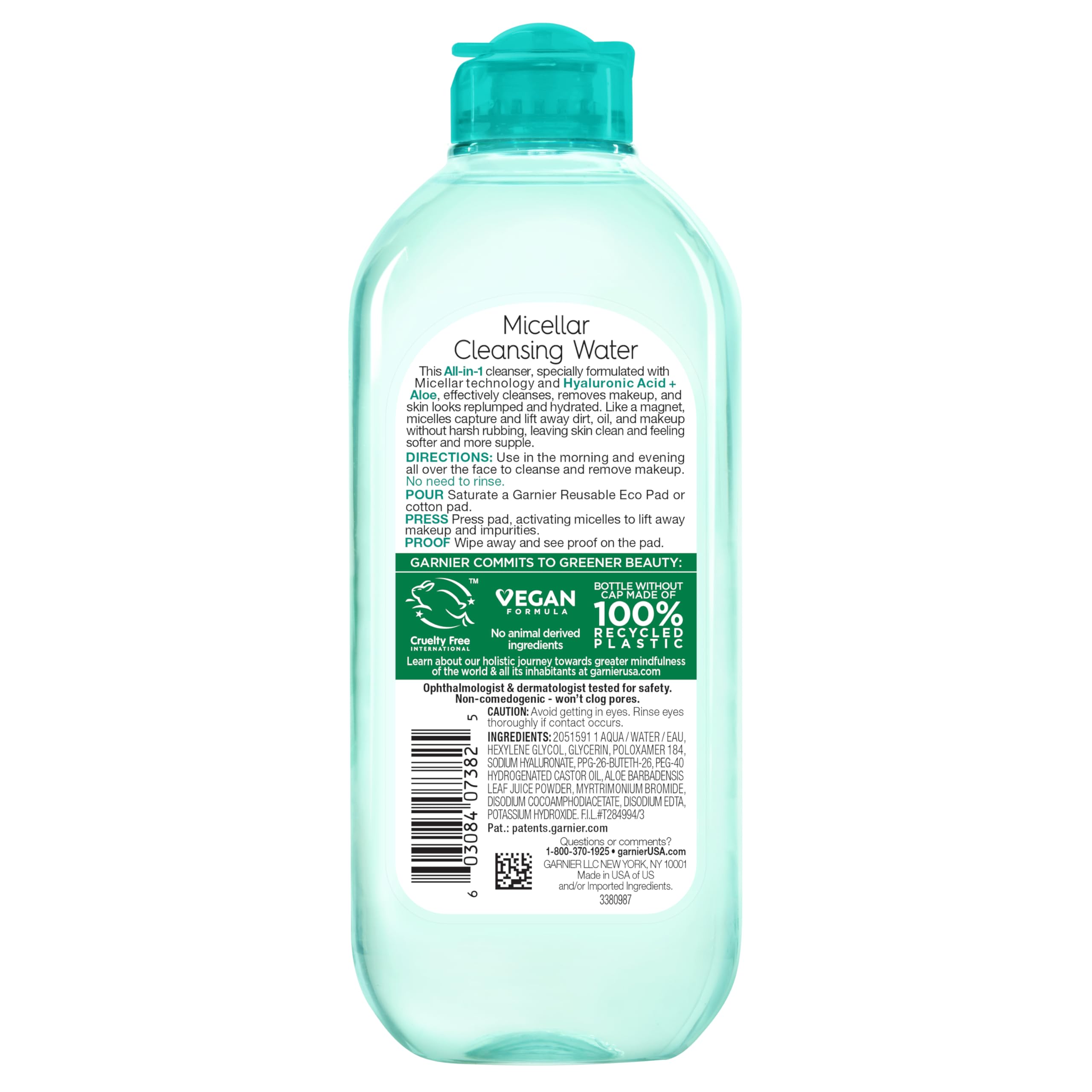 Garnier envase ecológico, ideal para uso diario en tu rutina de belleza.