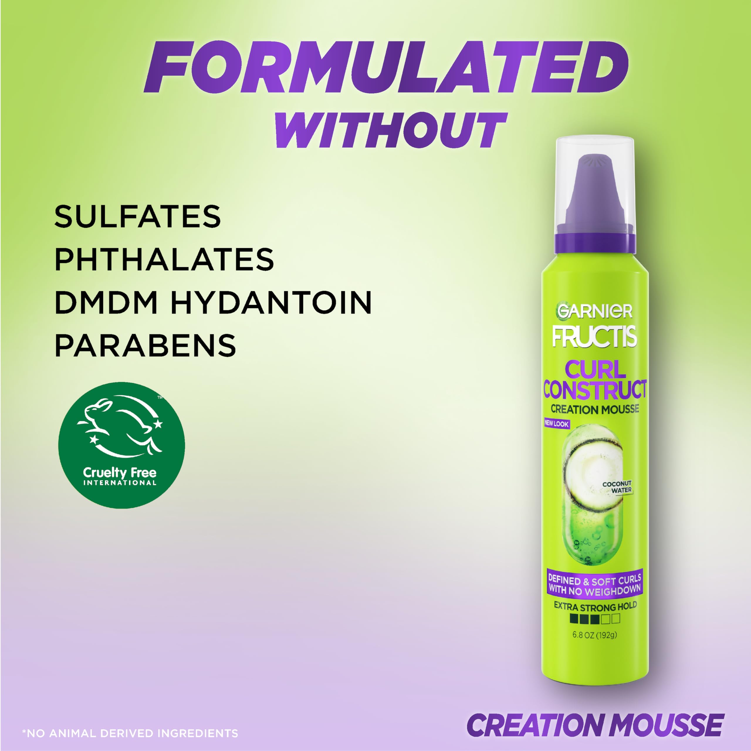 Garnier Fructis Curl Construct Mousse finished curls with bounce.