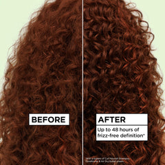 Garnier Fructis Curl Nourish Air Dry Cream no requiere enjuague y mantiene definición.