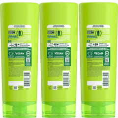 Garnier Fructis Curl Nourish, envase de 3 unidades para el cuidado de rizos.