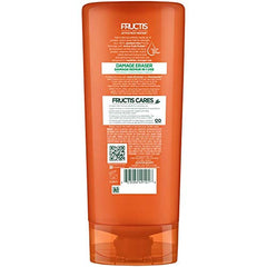 Garnier Fructis Damage Eraser conditioner applied to hair for resilience