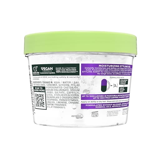 Garnier Fructis Flexi Hold Curls, fórmula vegana para rizos saludables.
