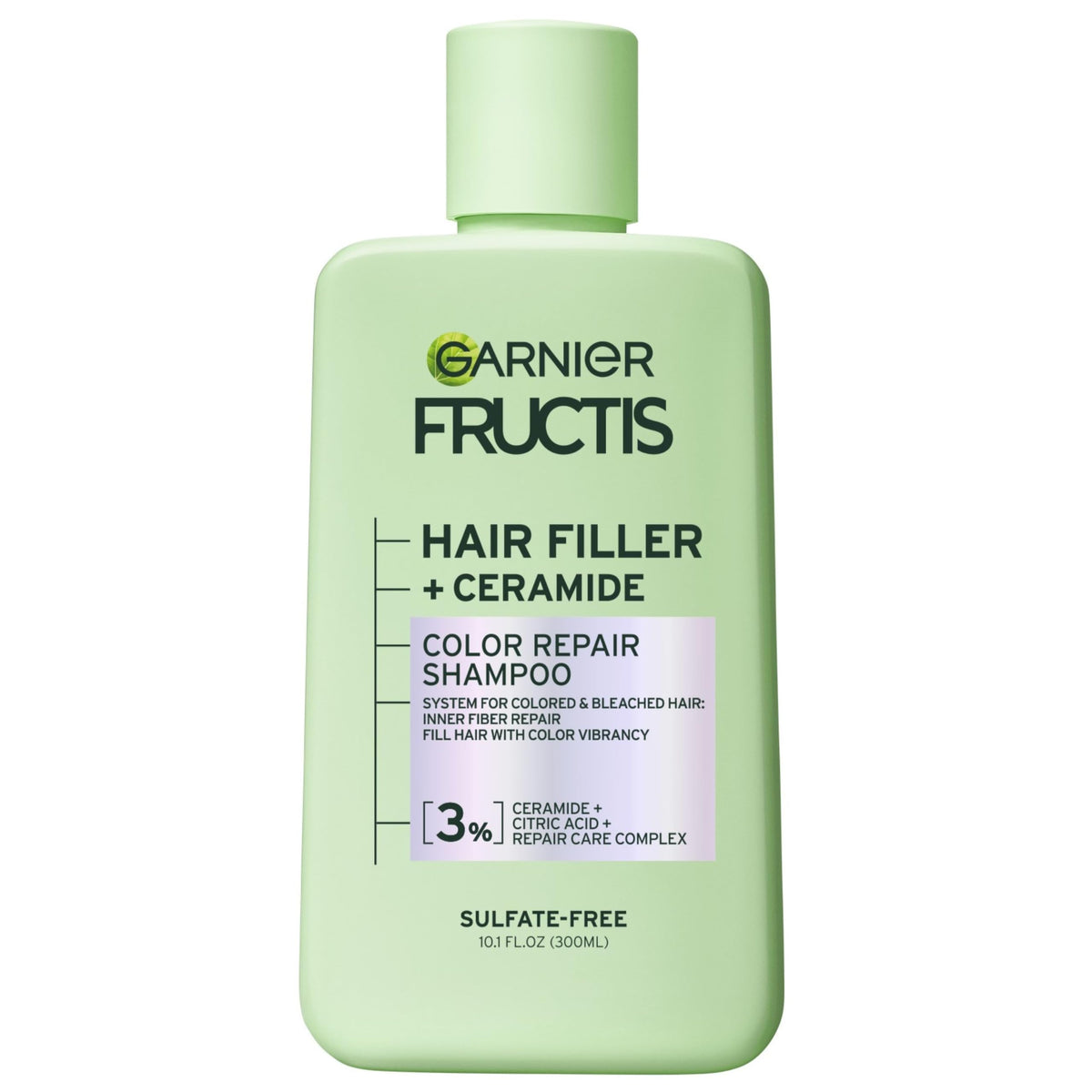 Garnier Fructis Hair Filler Color Repair Shampoo bottle front showing color vitality