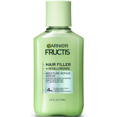 Garnier Fructis Hair Filler Serum bottle showing deep moisture for curls.