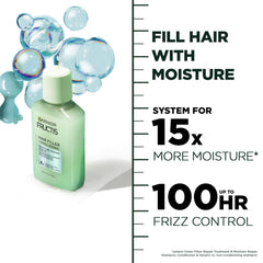 Garnier Fructis Hair Filler Serum close-up of hyaluronic acid ingredients.