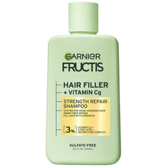 Garnier Fructis Hair Filler Vitamin Cg, botella, limpieza suave para cabello débil