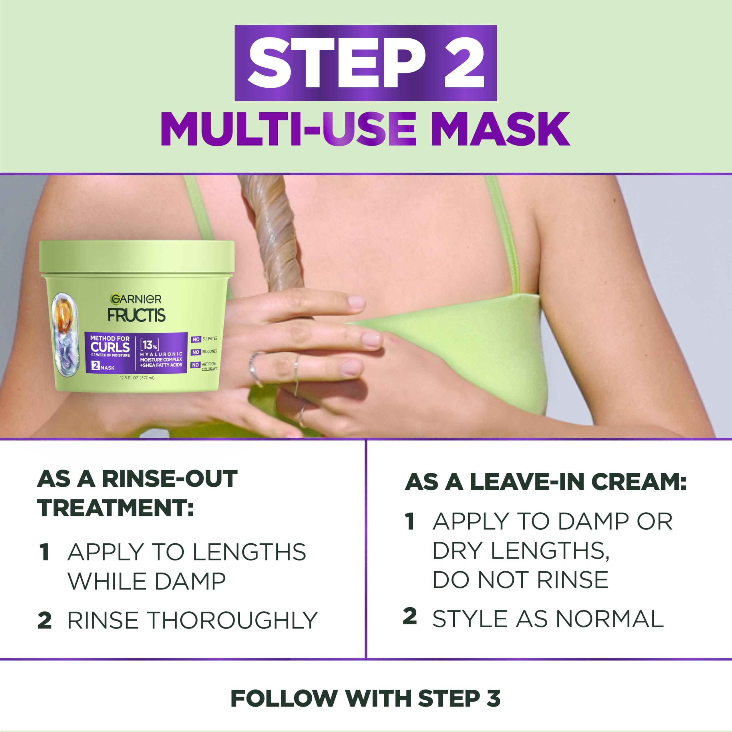 Garnier Fructis Method Curls, rizos con definición tras cada uso.
