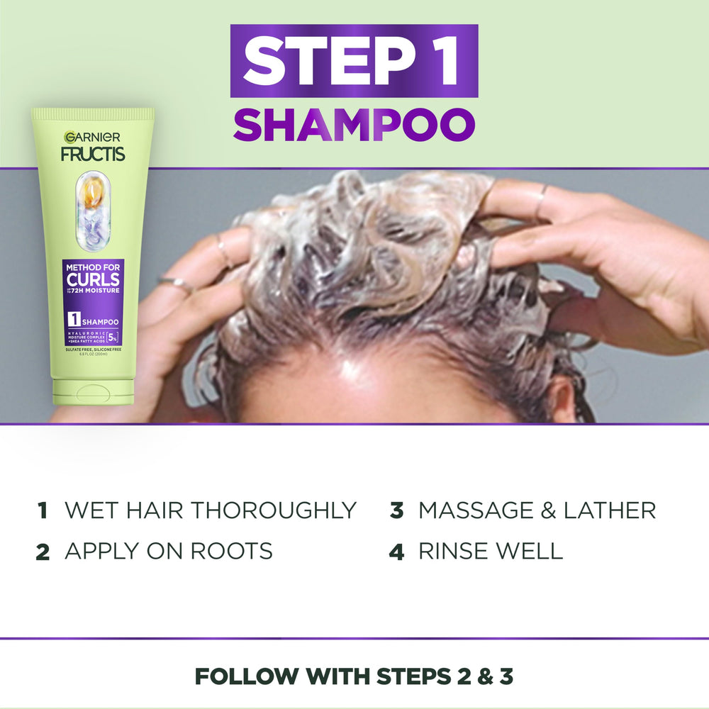 Garnier Fructis Method Curls, detalle de humedad duradera.