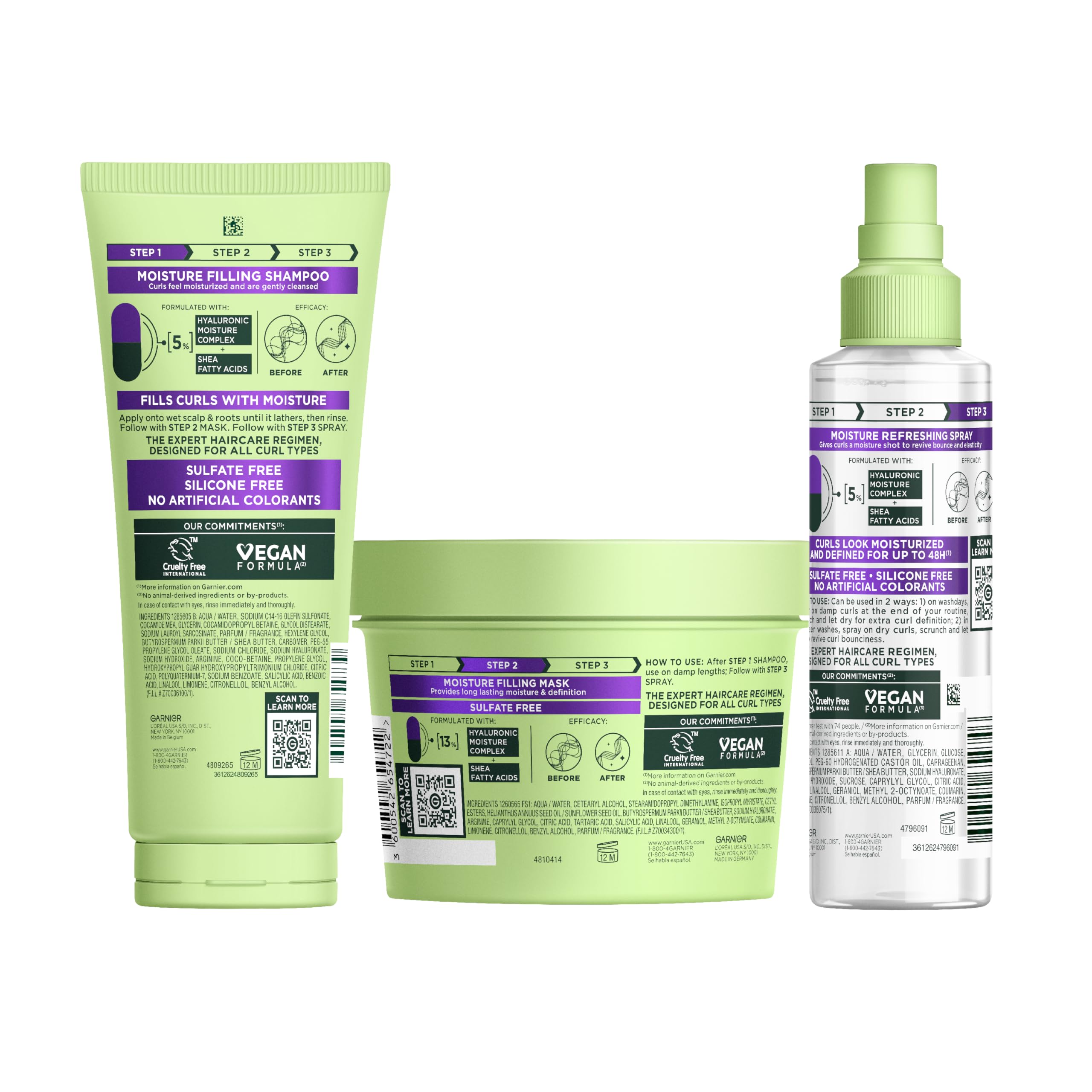 Garnier Fructis Method for Curls shea fatty acids component detail